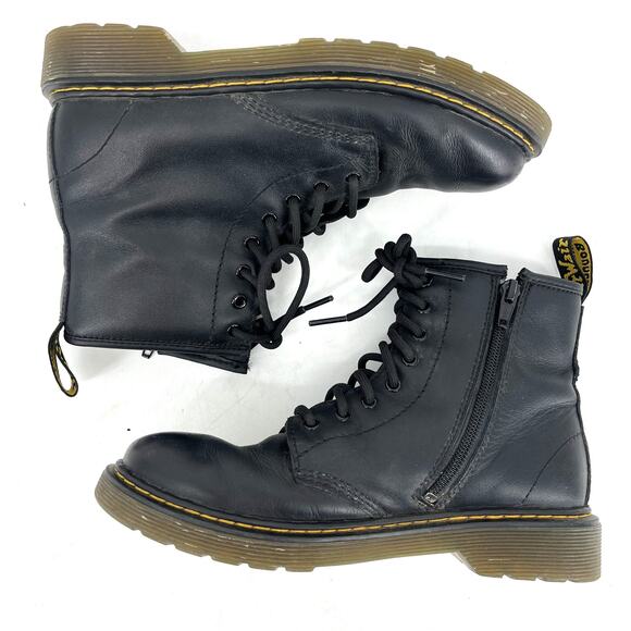 Dr. Martens Black‎ Leather 1460 Zip Ankle Boots Women\'s 4 / EU36